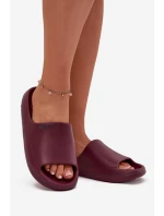 Lehké Dámské Pantofle Big Star model 21706429 Bordó - Big Star Shoes Lehké Dámské Pantofle Big Star model 21706429 Bordó - Big Star Shoes