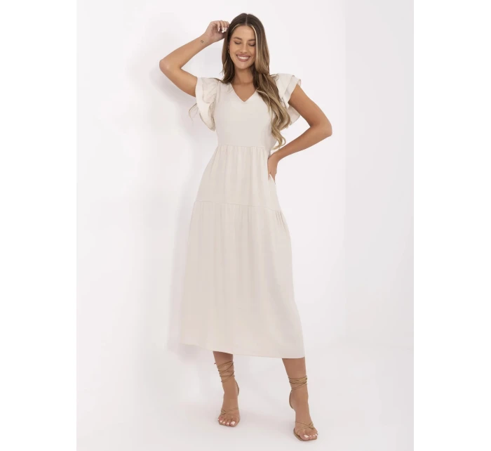 Šaty MI SK A2489.21 světle béžové Šaty MI SK A2489.21 světle béžové