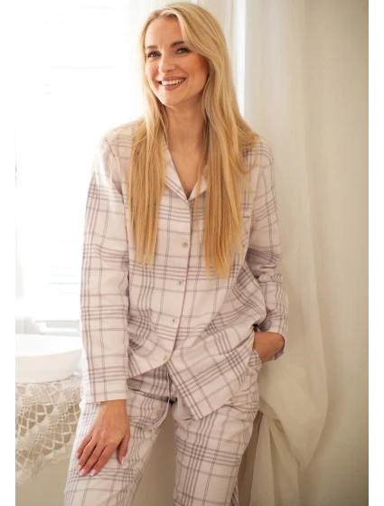 Pyžamo Key LNS 401 B25 long/r S-XL dámský úplet