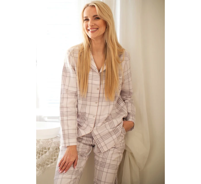 Pyžamo Key LNS 401 B25 long/r S-XL dámský úplet