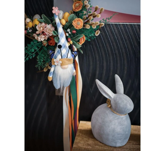 SKRZAT GNOM NIEBIESKI DEKORACJA WIOSENNA dětské model 21831305