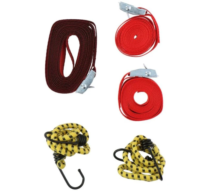 PŘEPRAVNÍ UPEVŇOVACÍ POPRUH S NAPÍNÁKEM A GUMAMI 5KS DUNLOP