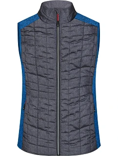 JN Dámská pletená hybridní vesta 02.0 royal melange/anthracite melange model 22489252 - Daiber