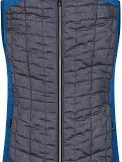 JN Dámská pletená hybridní vesta 02.0 royal melange/anthracite melange model 22489252 - Daiber