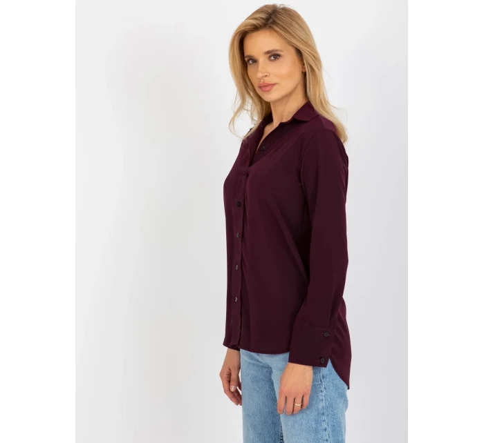 Dámská košile LK KS model 18171242 tmavě fialová - FPrice