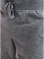 Tmavě šedé pánské teplákové šortky Dstreet SX2281