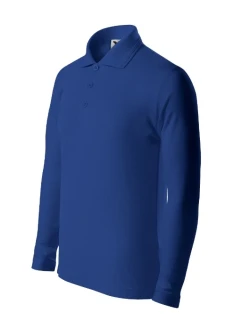 Pique Polo LS polokošile dětská královská modrá