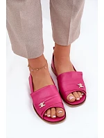 Kožené elegantní baleríny 1865 růžové - Zazoo