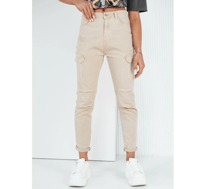 Dámské bojové kalhoty beige Dstreet model 21973298 - FashionStreet