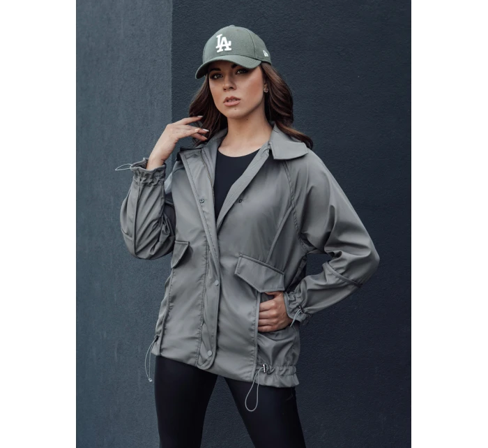 Dámská přechodná bunda ORLANDO tmavě šedá FashionStreet TY4507