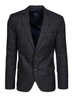 Pánské jednořadové šedé sako Dstreet MX0639