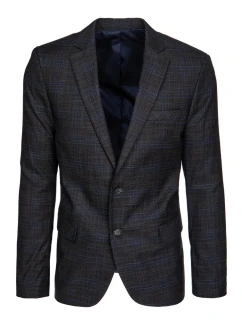 Pánské jednořadové šedé sako Dstreet MX0639