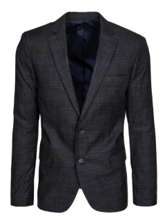 Pánské jednořadové šedé sako Dstreet MX0639