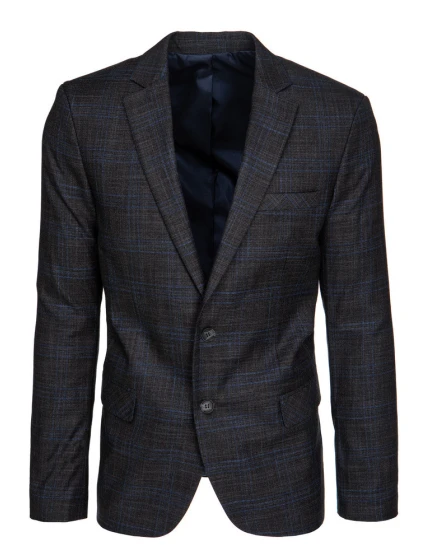 Pánské jednořadové šedé sako Dstreet MX0639