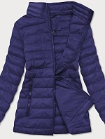 Tmavě modrá lehká dámská prošívaná bunda (20311-215)
