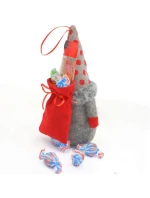 Dekorativní marshmallow s dárkovým sáčkem 20CM šedé dětské