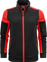 Printer Prime Sweater Full Zip Women Dámská mikina 61.2062 black/red