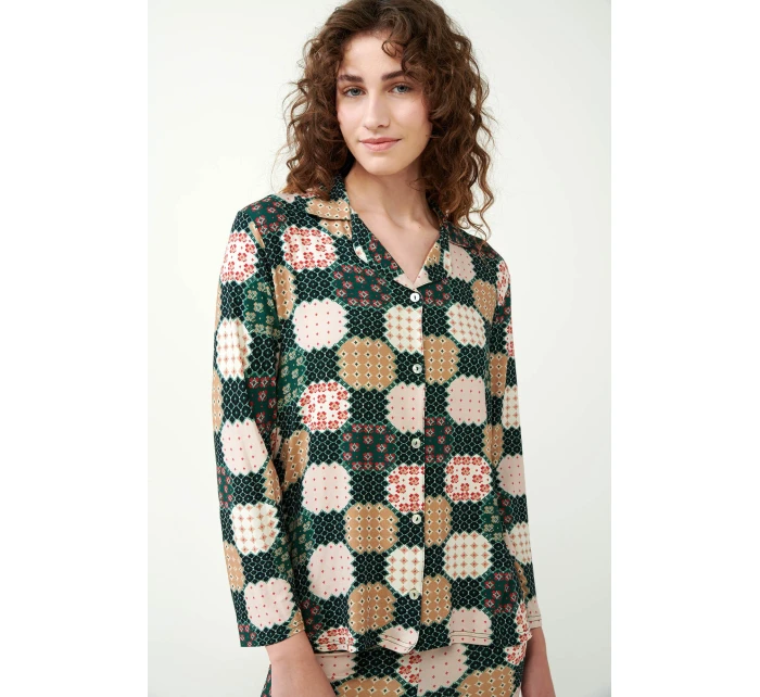 Dámské pyžamo na knoflíky model 20515309 - Vamp Dámské pyžamo na knoflíky model 20515309 - Vamp