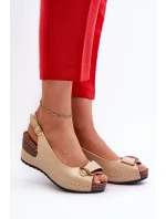 Dámské Lehké Sandály Na Comfort Shoes Béžové model 21661097 - EVENTO