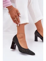 Zdobené Síťované Na Podpatku Černé model 21690130 - VINCEZA