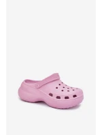 Dámské Plážové Sandály Na Masivní Podešvi Big Star model 21703077 Růžové - Big Star Shoes Dámské Plážové Sandály Na Masivní Podešvi Big Star model 21703077 Růžové - Big Star Shoes