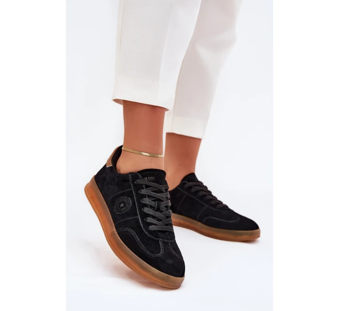 Semišové Dámské Tenisky Big Star RR274851 HI-POLY SYSTEM Černé Semišové Dámské Tenisky Big Star RR274851 HI-POLY SYSTEM Černé