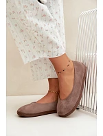 Dámské baleríny Barefoot Taupe Hollin Dámské baleríny Barefoot Taupe Hollin