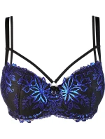 Podprsenka V-10231 černo-modrá - Axami
