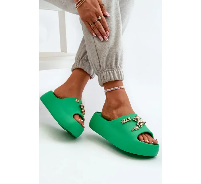 Dámské lehké pěnové pantofle se ozdobami model 20455567 - Kesi