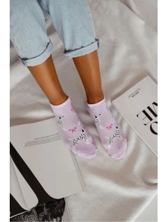 Dámské kotníkové ponožky Dalmatin – fialové