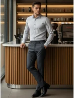 Pánská elegantní košile světle šedá Dstreet model 21968140 - FashionStreet Pánská elegantní košile světle šedá Dstreet model 21968140 - FashionStreet