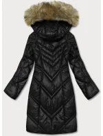 Černá dámská prošívaná bunda (H-97-2)