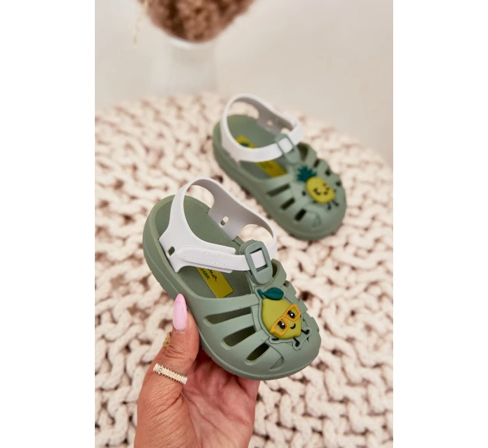 Dětské Sandály Na Suchý Zip Ovoce 83615 Ipanema Summer XIV Baby Zelené
