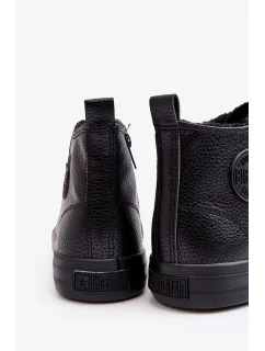 Zateplené pánské tenisky se zipem Black Big Star