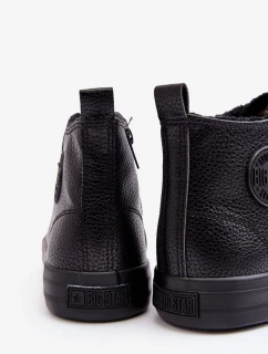 Zateplené pánské tenisky se zipem Black Big Star