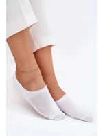 Dámské mikro-kotníkové bavlněné ponožky – bílé Dámské mikro-kotníkové bavlněné ponožky – bílé