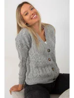 Svetr na zapínání model 175416 Rue Paris Svetr na zapínání model 175416 Rue Paris