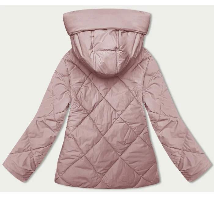 Růžová dámská bunda pro přechodné období model 21246660 - J.STYLE