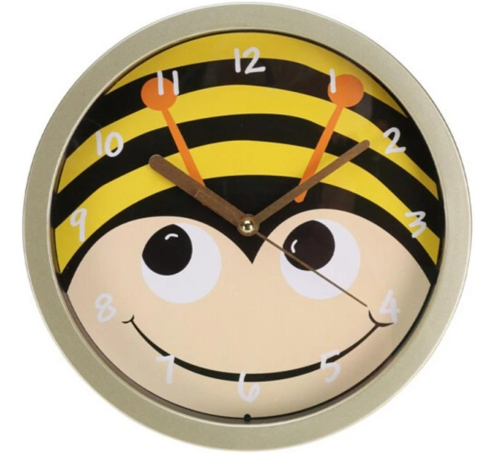KIDS ANIMAL WALL CLOCK 20 CM bee dětské