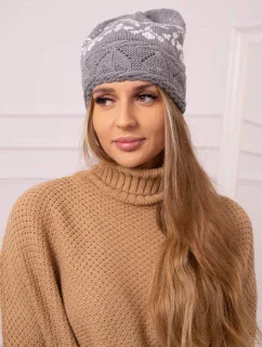 Dámská čepice Kira model 18752159 světle šedá - K-Fashion