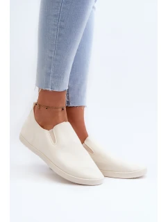 Dámské tenisky Trampky Slip-On Beige Lovinia