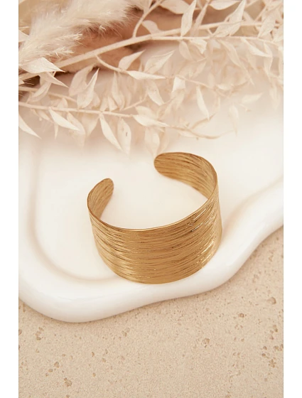 Dámský náramek ze nerezové oceli Zlatý Dámský náramek ze nerezové oceli Zlatý