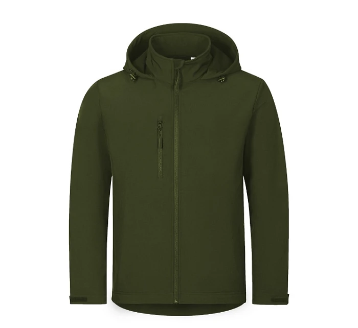 Trail softshellová bunda pánská military