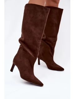 Kozačky na podpatku model 222532 Step in style