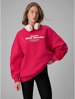 Dámská oversize mikina bez kapuce model 22171719 dámské - 4F