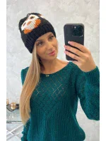 Dámská čepice Ofelia model 18751899 černá - K-Fashion Dámská čepice Ofelia model 18751899 černá - K-Fashion