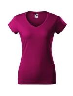 Fit V-neck tričko dámské fuchsia red Fit V-neck tričko dámské fuchsia red