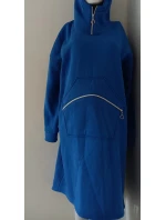 Dámská dlouhá teplá mikina model 21140216 modrá - FPrice