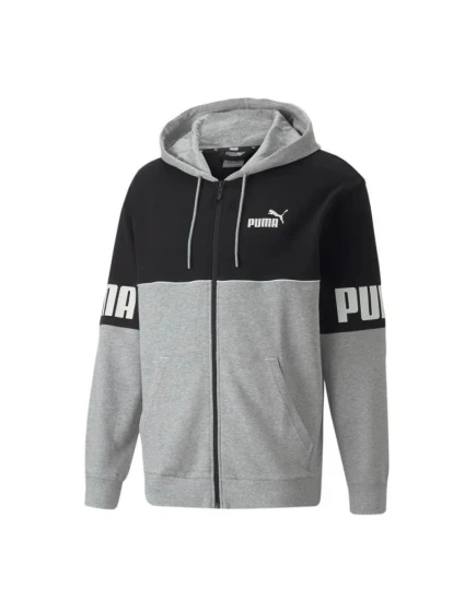 Pánská mikina 849842 04 Šedá s černou - Puma Pánská mikina 849842 04 Šedá s černou - Puma
