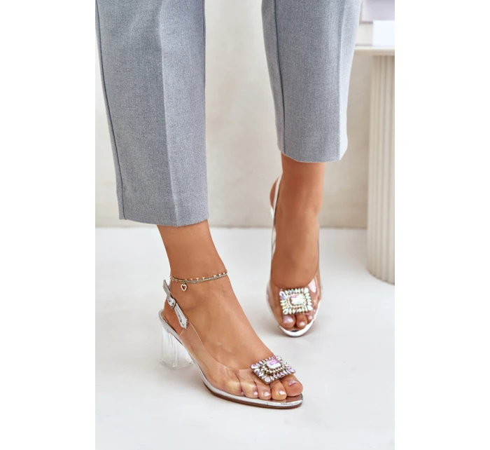 Sandály na podpatku  model 215722 Step in style